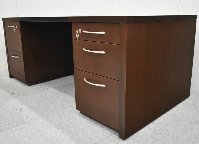 オカムラ 岡村製作所 Okamura 高級役員用両袖デスク オカムラ特注品 W1800 2023060604