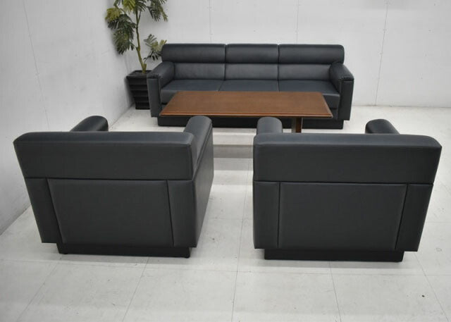 コクヨ+イトーキ サラトガ3+XJシリーズ 応接4点セット W1850 2020121403【中古オフィス家具】【中古】