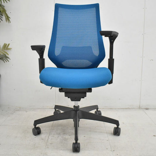 コクヨ デュオラ ハイバック 可動肘 ランバーサポート 2018年製 2020121505【中古オフィス家具】【中古】