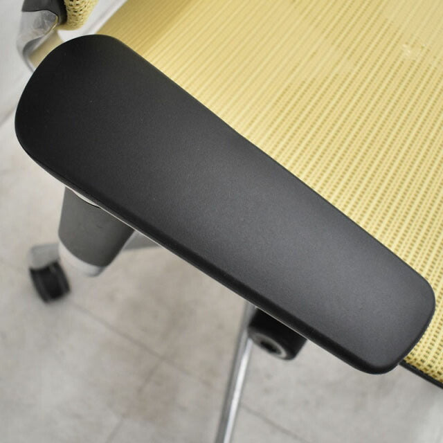 オカムラ バロン ハイバック 可動肘 スタンダードメッシュ ポリッシュ 新型肘パット 2021051402【中古オフィス家具】【中古】