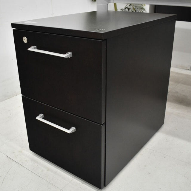 オカムラ X-F300シリーズ 役員用デスク+ワゴン3点セット W1800 2021060803【中古オフィス家具】【中古】