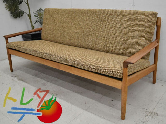 HIKE Bovenkamp 3人掛けソファ 布張り W1710 2021070509【中古オフィス家具】【中古】