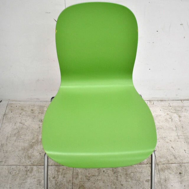 カッペリーニ TATE COLORチェア グリーン 2021082301【中古オフィス家具】【中古】