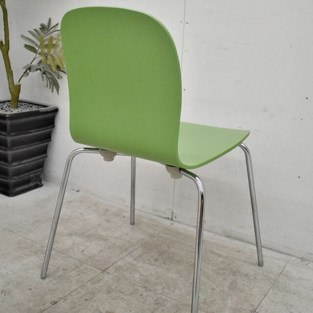 カッペリーニ TATE COLORチェア グリーン 2021082301【中古オフィス家具】【中古】