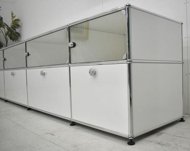 USM Haller ハラーシステム 5列2段 ホワイト W3275 2021100402【中古オフィス家具】【中古】