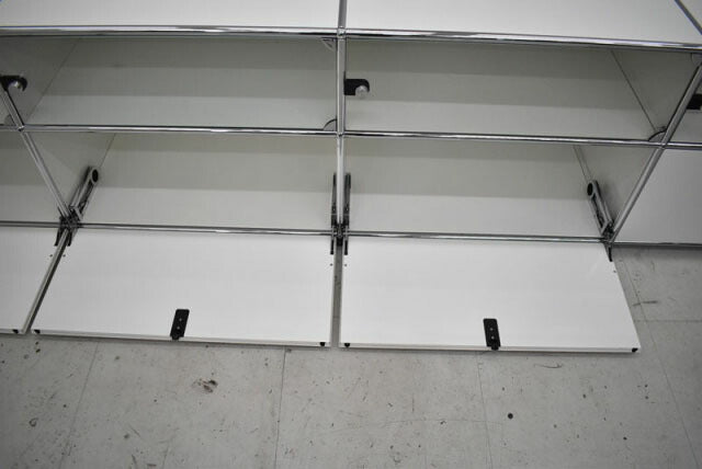 USM Haller ハラーシステム 5列2段 ホワイト W3275 2021100402【中古オフィス家具】【中古】