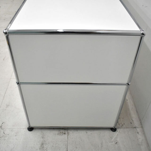 USM Haller ハラーシステム 5列2段 ホワイト W3275 2021100402【中古オフィス家具】【中古】