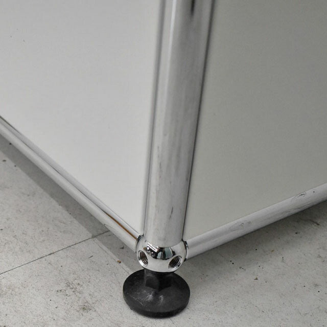 USM Haller ハラーシステム 5列2段 ホワイト W3275 2021100402【中古オフィス家具】【中古】