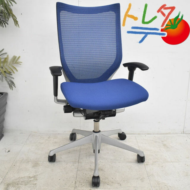 オカムラ バロン ハイバック 可動肘(新型肘パット) 2021102802【中古オフィス家具】【中古】