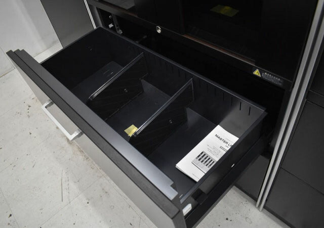 オカムラ マスターラインII 書庫+ワードローブ3連結セット W2420 2021120105【中古オフィス家具】【中古】