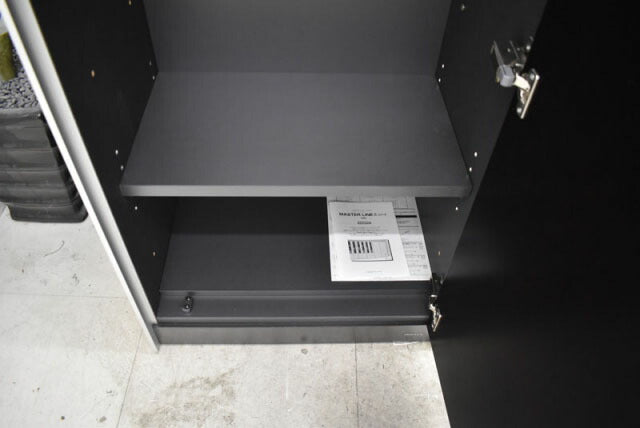 オカムラ マスターラインII 書庫+ワードローブ3連結セット W2420 2021120105【中古オフィス家具】【中古】