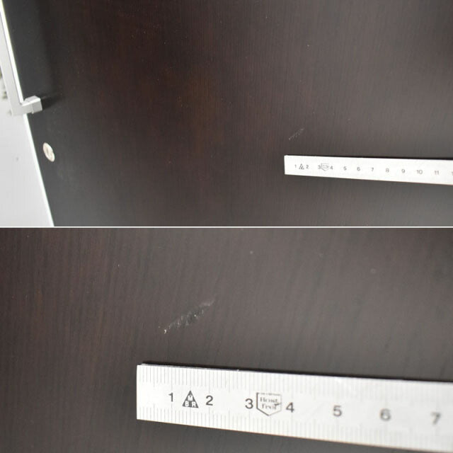オカムラ マスターラインII 書庫+ワードローブ3連結セット W2420 2021120105【中古オフィス家具】【中古】