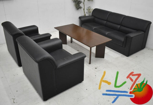 オカムラ S-30シリーズ応接4点セット W1900 2021122810【中古オフィス家具】【中古】