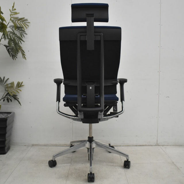 イトーキ スピーナ 可動肘 ヘッドレスト ポリッシュ脚 2022012203【中古オフィス家具】【中古】