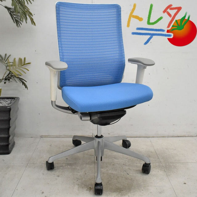 オカムラ コーラル ハイバック 可動肘 ランバーサポート 2022031103【中古オフィス家具】【中古】