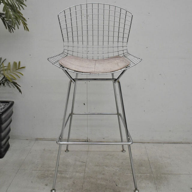 Knoll Studio ベルトイア コレクション カウンターハイスツール クローム仕上げ 2022031704【中古オフィス家具】【中古】