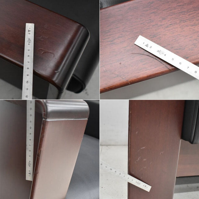 イトーキ XAシリーズ 高級応接7点セット 革張り W1400 2022051301【中古オフィス家具】【中古】