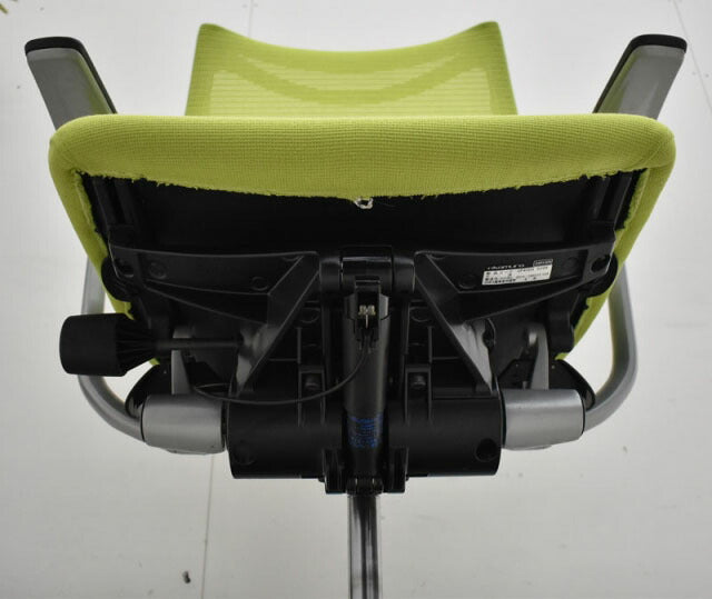オカムラ バロン ハイバック ランバーサポート 固定肘(新型肘パット)シルバー脚 2022051806【中古オフィス家具】【中古】