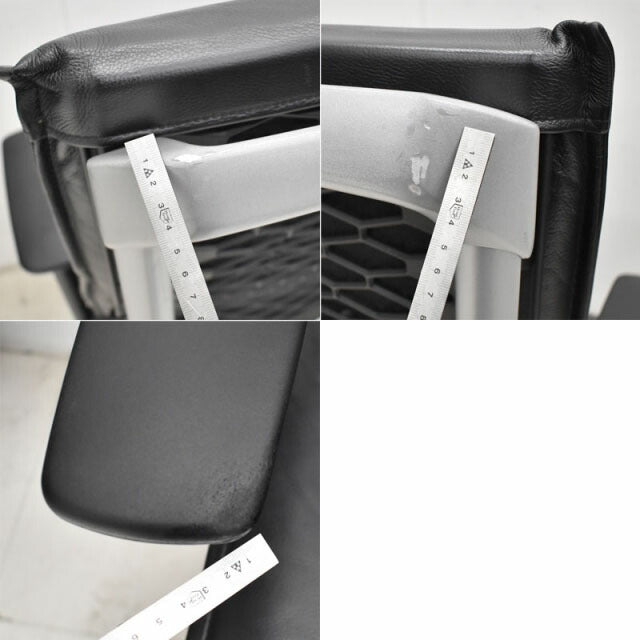 オカムラ エルシオ ヘッドレストなし 可動肘 シルバーフレーム 2022060905【中古オフィス家具】【中古】