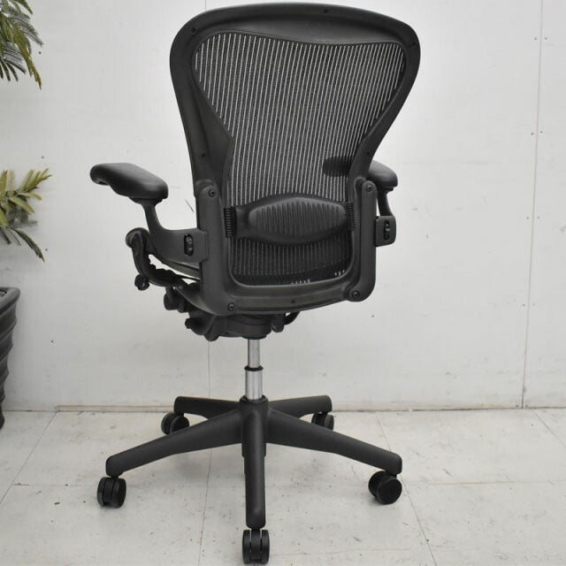 Hermanmilller アーロンチェア フル装備 Bサイズ ランバーサポート 2022061703【中古オフィス家具】【中古】