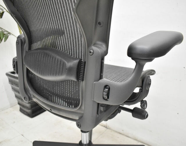 Hermanmilller アーロンチェア フル装備 Bサイズ ランバーサポート 2022061703【中古オフィス家具】【中古】