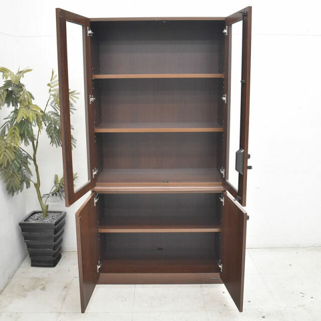 オカムラ DXシリーズ 役員用書棚 W900 2022071202【中古オフィス家具】【中古】