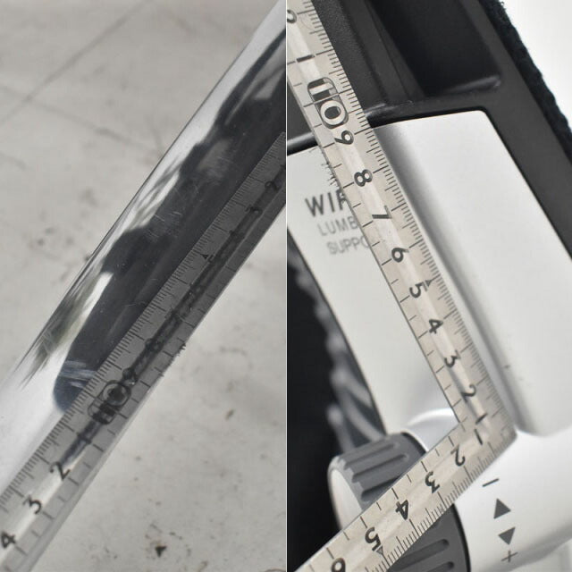 コクヨ インスパイン 固定肘 ワイヤーランバーサポート ポリッシュ脚 ヘッドレスト ブラック 2022071405【中古オフィス家具】【中古】