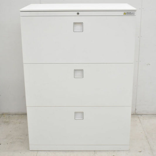 オカムラ レクトライン ラテラルキャビネット 天板付 W800 2022080402【中古オフィス家具】【中古】