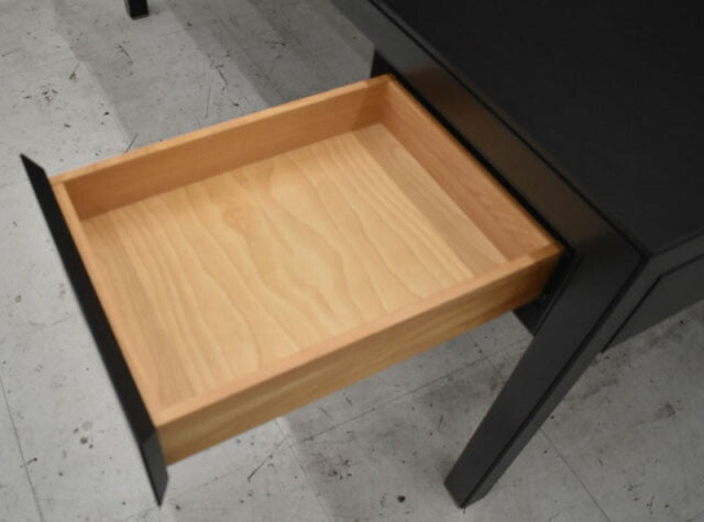 カンディハウス エグゼクティブデスク 両袖 中央革張り W1800 2022082001【中古オフィス家具】【中古】