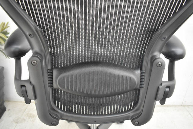 ハーマンミラー アーロンチェア フル装備 Bサイズ ランバーサポート 肘レバータイプ 2022100302【中古オフィス家具】【中古】