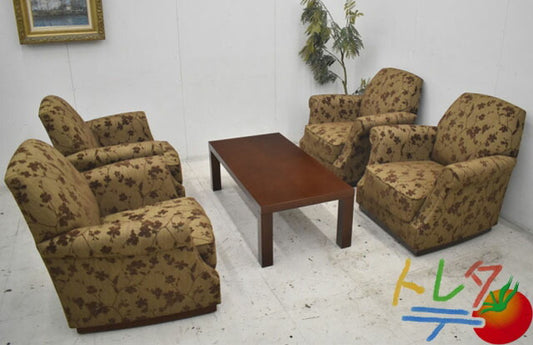 ADCORE ネオクラシコ 016 応接5点セット W1200 2022101301【中古オフィス家具】【中古】