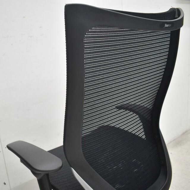 オカムラ バロン ハイバック 可動肘(肘パット新品) シルバー脚 2022110201【中古オフィス家具】【中古】