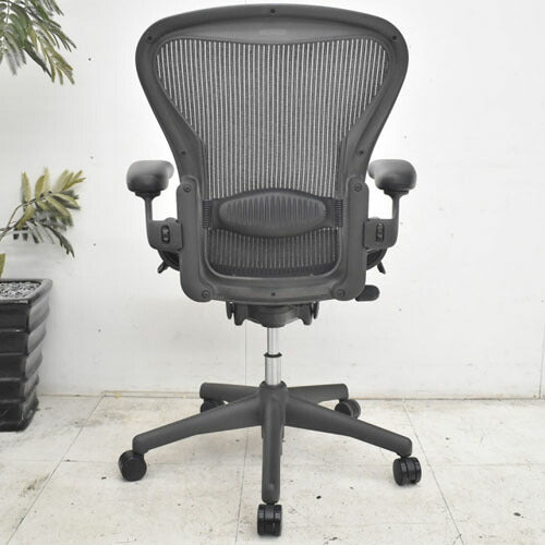 ハーマンミラー アーロンチェア フル装備 Bサイズ ランバーサポート 2022111401【中古オフィス家具】【中古】