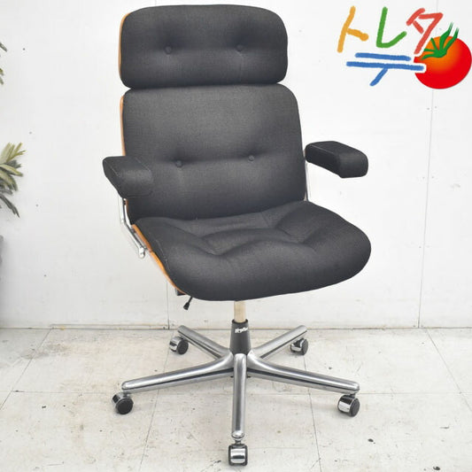 ジロフレックス パサールチェア ハイバック 固定肘 2022120503【中古オフィス家具】【中古】