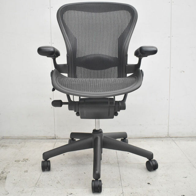 ハーマンミラー アーロンチェア Bサイズ スタンダード ランバーサポート 2022122605【中古オフィス家具】【中古】