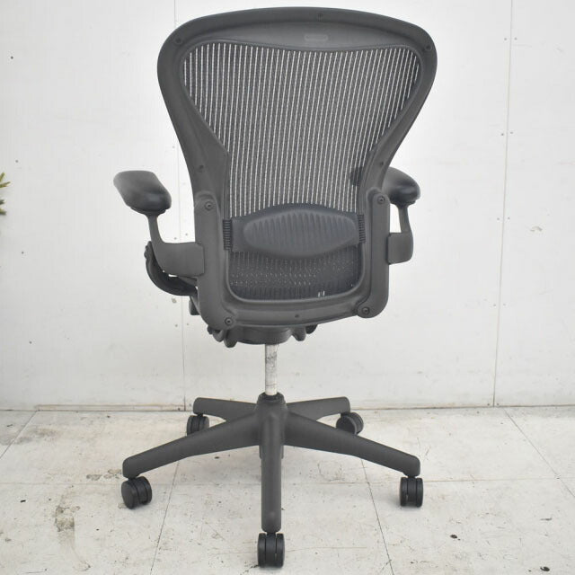 ハーマンミラー アーロンチェア Bサイズ スタンダード ランバーサポート 2023011601【中古オフィス家具】【中古】