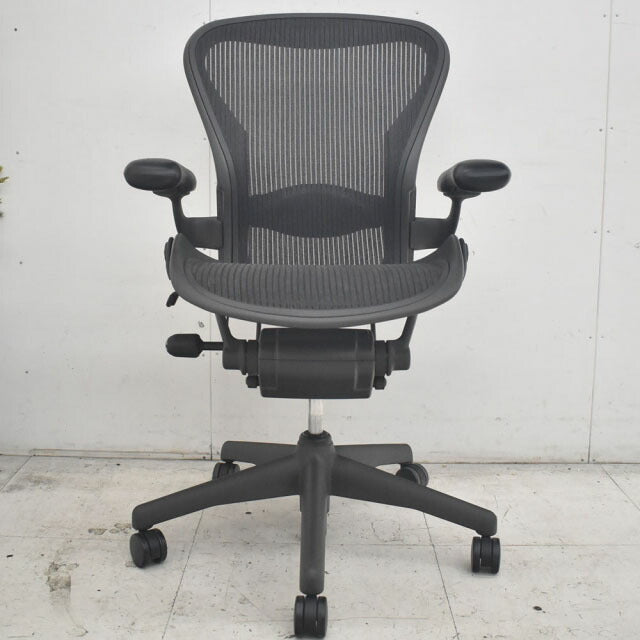 ハーマンミラー アーロンチェア Bサイズ スタンダード ランバーサポート 2023011601【中古オフィス家具】【中古】