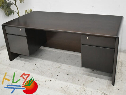 イトーキ XAシリーズ 役員用両袖机 W1800 2023012303【中古オフィス家具】【中古】