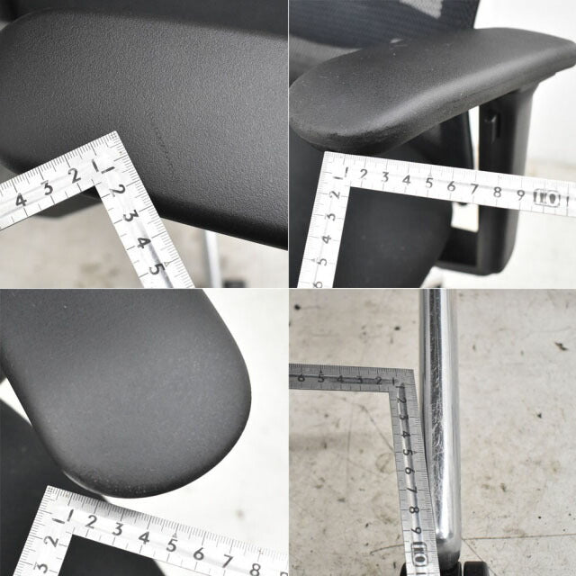 コクヨ フォスターエトス ヘッドレスト 可動肘 ランバーサポート ポリッシュ脚 2023030901【中古オフィス家具】【中古】