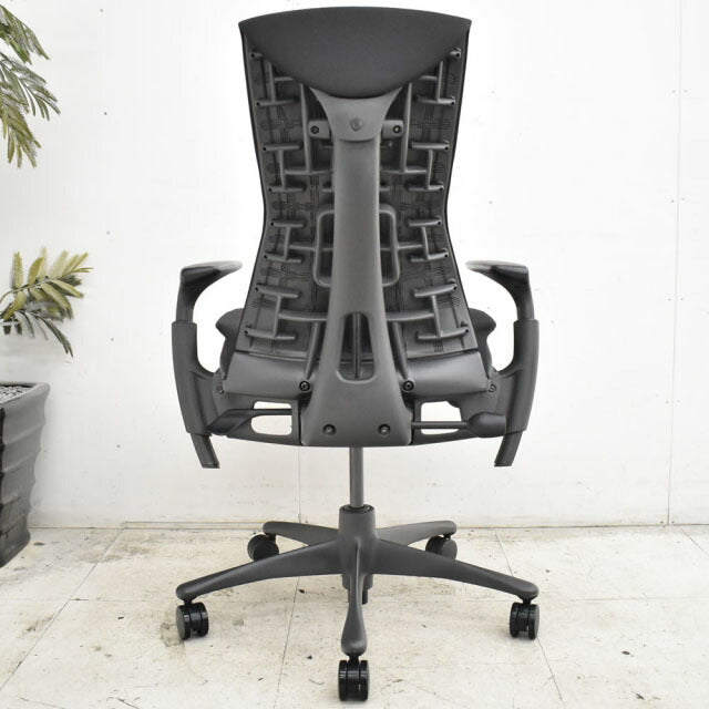 ハーマン・ミラー エンボディチェア ブラック 2023032202【中古オフィス家具】【中古】