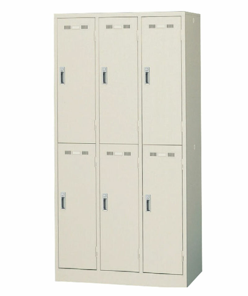 【配送料金見積もり対応となります】生興 SEIKO SLKロッカー シリンダー錠タイプ(2段型) 6人用ロッカー【新品商品】【代引き不可】