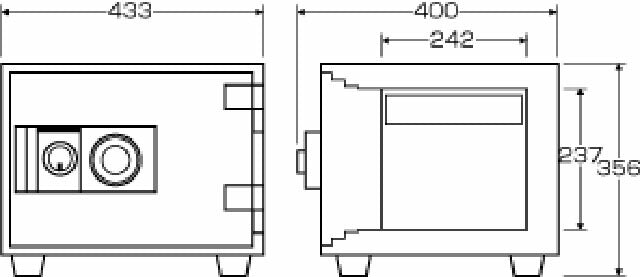【配送料金見積もり対応となります】ダイヤセーフ 家庭用耐火金庫 ダイヤルタイプ D34-1 W433【新品商品】【代引き不可】