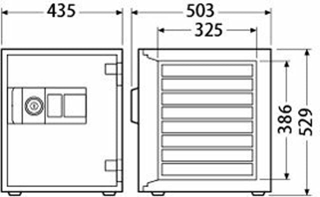 【配送料金見積もり対応となります】ダイヤセーフ 家庭用耐火金庫 ダイヤルタイプ D52-8 W435【新品商品】【代引き不可】
