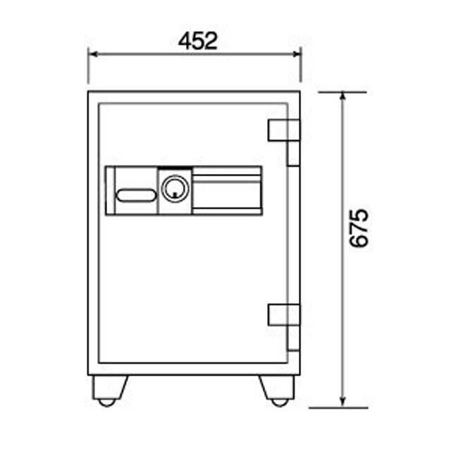 【配送料金見積もり対応となります】ダイヤセーフ プッシュタイプ耐火金庫 MEK68-DX W452【新品商品】【代引き不可】
