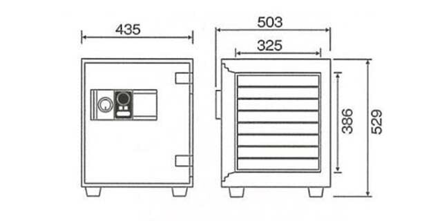 【配送料金見積もり対応となります】ダイヤセーフ カード式耐火金庫 RC52-8 W435【新品商品】【代引き不可】