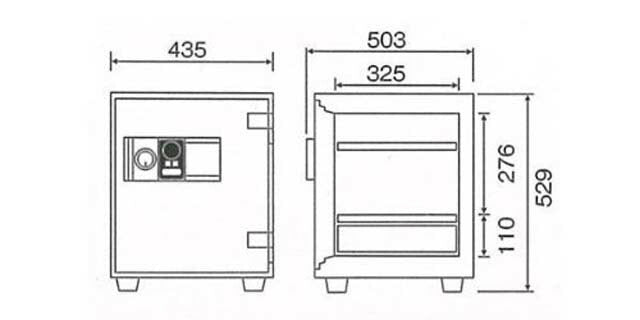【配送料金見積もり対応となります】ダイヤセーフ カード式耐火金庫 RC52-DX W435【新品商品】【代引き不可】