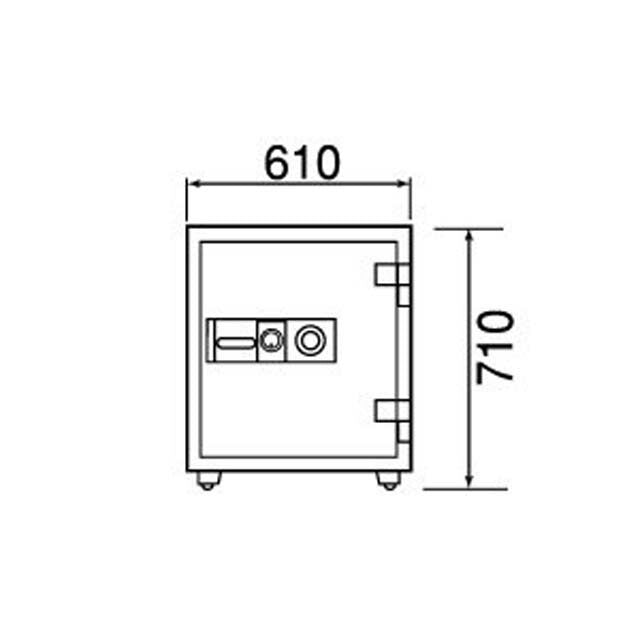 【配送料金見積もり対応となります】ダイヤセーフ 業務用耐火金庫 ダイヤルタイプ DTS70 W610【新品商品】【代引き不可】