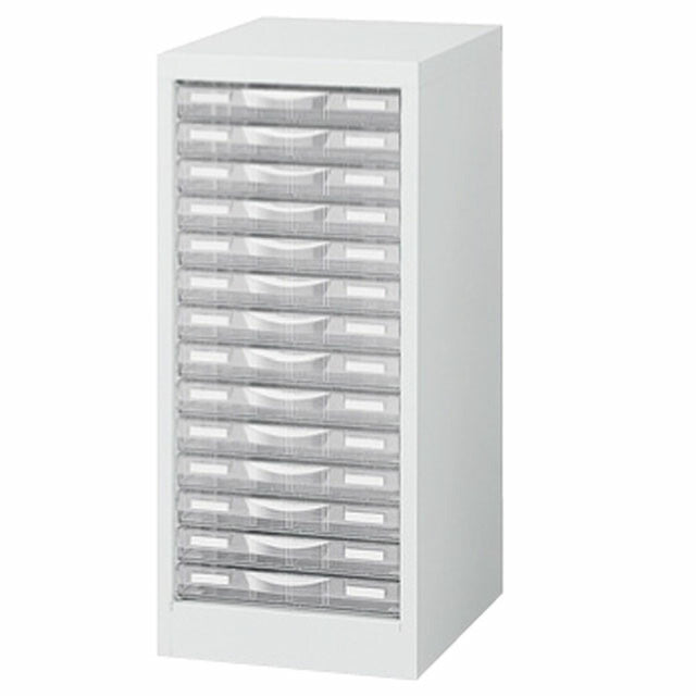 【配送料金見積もり対応となります】生興 B4判床置型整理ケース 1列浅型14段 H880 B4W-P114S【新品商品】【代引き不可】