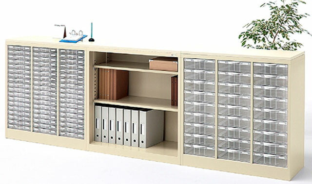 【配送料金見積もり対応となります】生興 B4判床置型整理ケース 1列深型9段 H880 B4G-P109L【新品商品】【代引き不可】