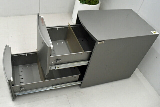 イトーキ インフューズ 2段ワゴン W395 2016111606【中古オフィス家具】【中古】